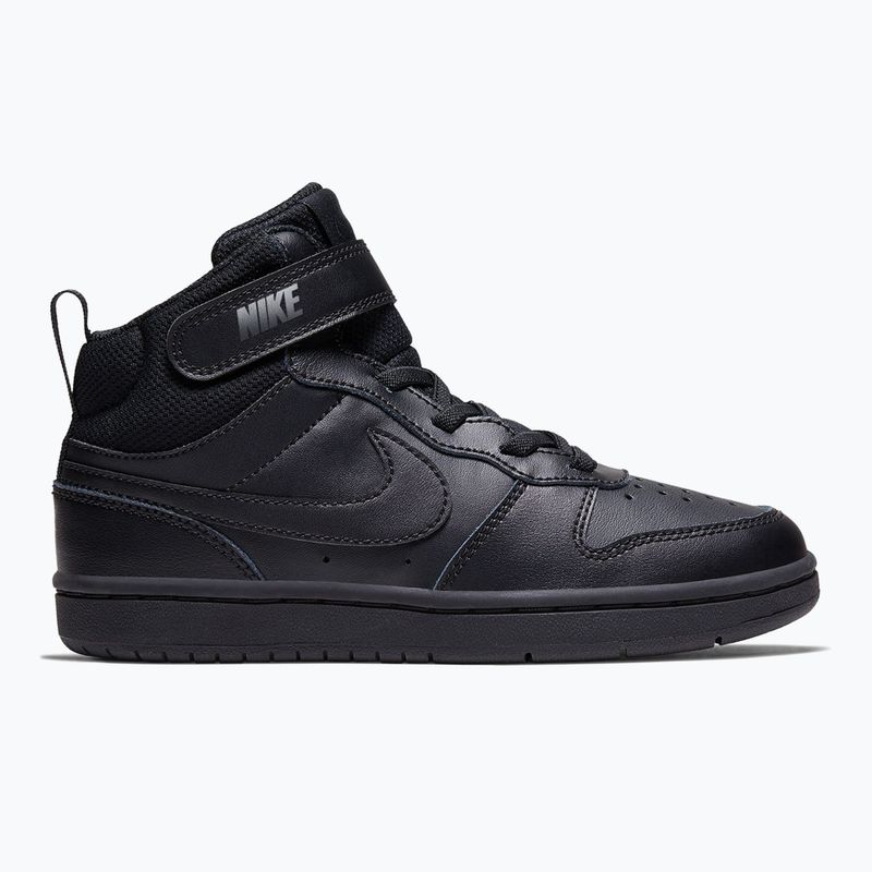 Vaikiški batai Nike Court Borough Mid 2 black/black/black