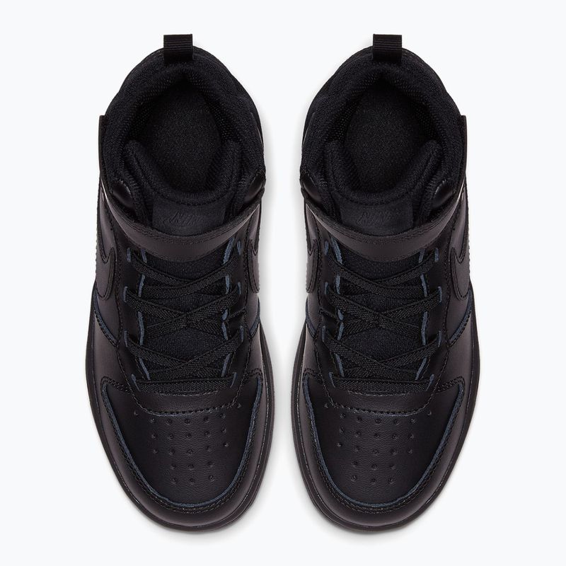 Vaikiški batai Nike Court Borough Mid 2 black/black/black 4