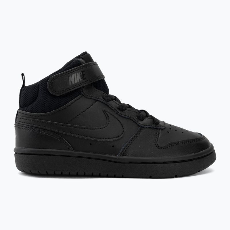 Vaikiški batai Nike Court Borough Mid 2 black/black/black 2