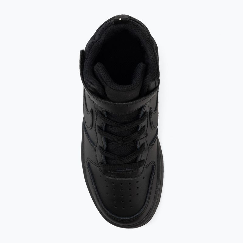 Vaikiški batai Nike Court Borough Mid 2 black/black/black 5