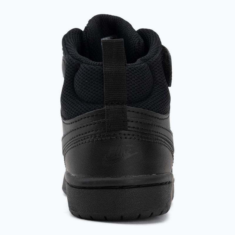 Vaikiški batai Nike Court Borough Mid 2 black/black/black 6