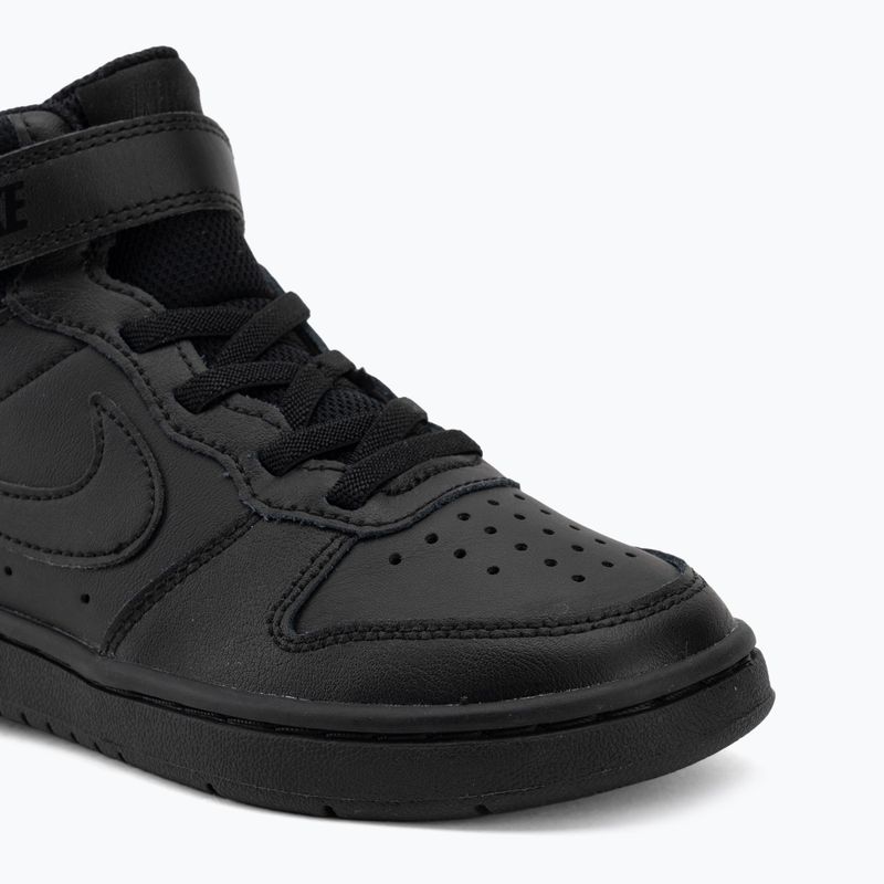 Vaikiški batai Nike Court Borough Mid 2 black/black/black 7