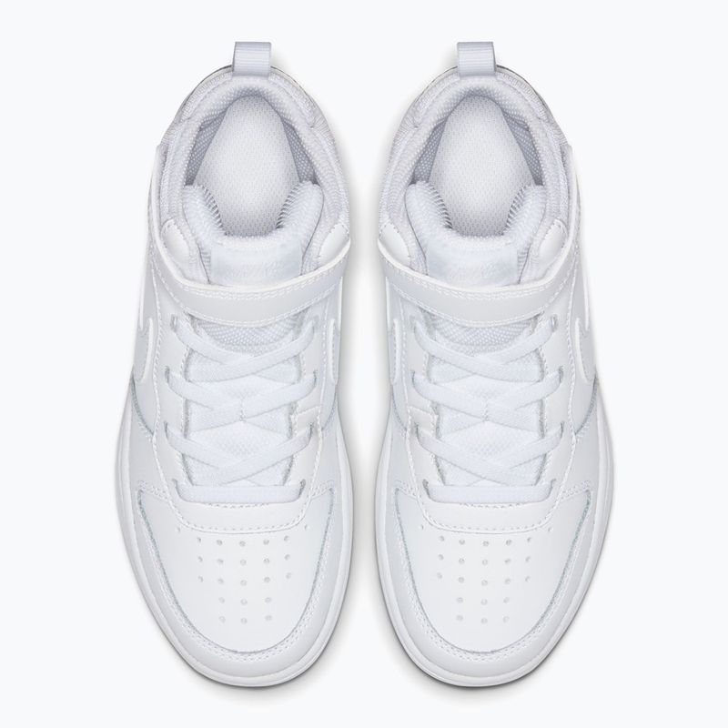 Vaikiški batai Nike Court Borough Mid 2 white/white/white 4