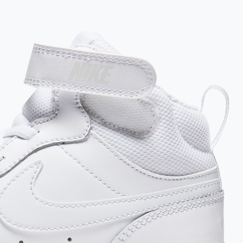 Vaikiški batai Nike Court Borough Mid 2 white/white/white 5