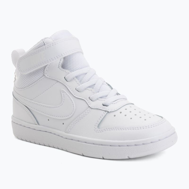 Vaikiški batai Nike Court Borough Mid 2 white/white/white
