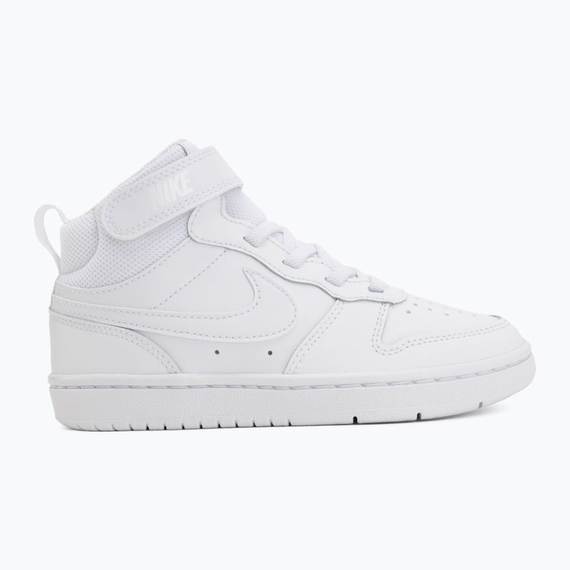 Vaikiški batai Nike Court Borough Mid 2 white/white/white 2