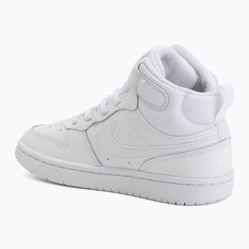 Vaikiški batai Nike Court Borough Mid 2 white/white/white 3