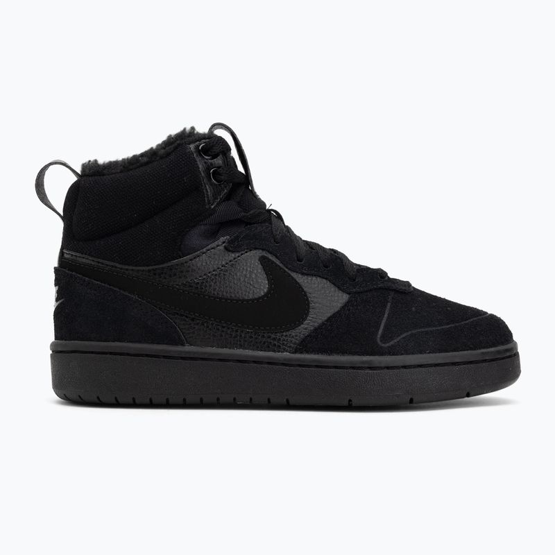 Vaikiški batai Nike Court Borough Mid 2 black/black/black 2