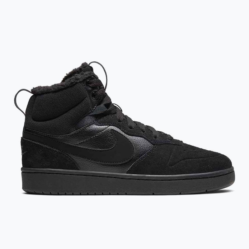Vaikiški batai Nike Court Borough Mid 2 black/black/black