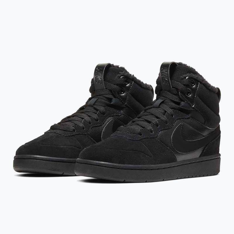 Vaikiški batai Nike Court Borough Mid 2 black/black/black 3