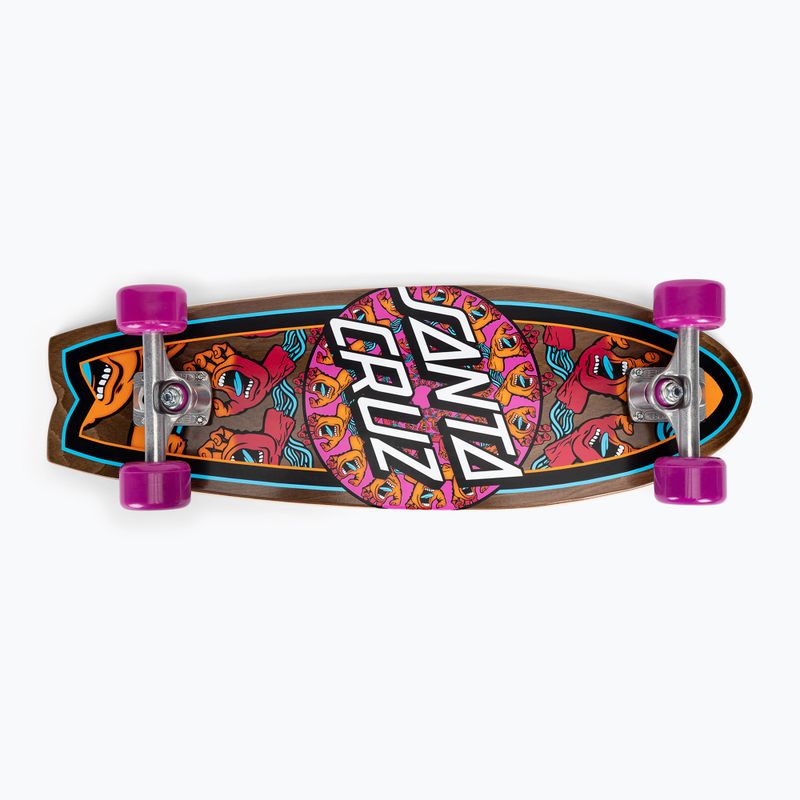 Cruiser riedlentė Santa Cruz Cruzer Mandala Hand Shark 8.8 brown 124573