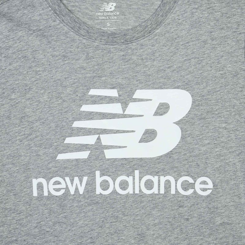 Vyriški marškinėliai New Balance Essentials Stacked Logo grey 3