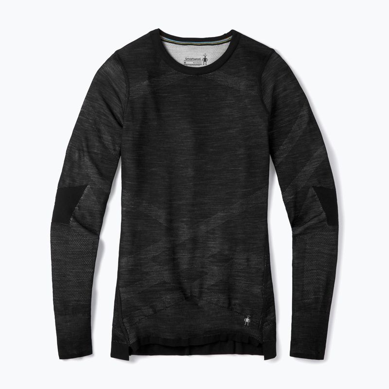 Termoaktyvus moteriškas džemperis Smartwool Intraknit Merino 200 Crew black/white 4