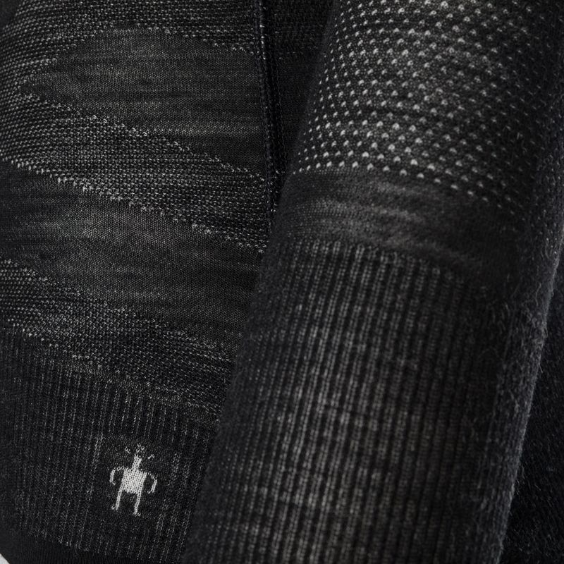 Termoaktyvus moteriškas džemperis Smartwool Intraknit Merino 200 Crew black/white 3