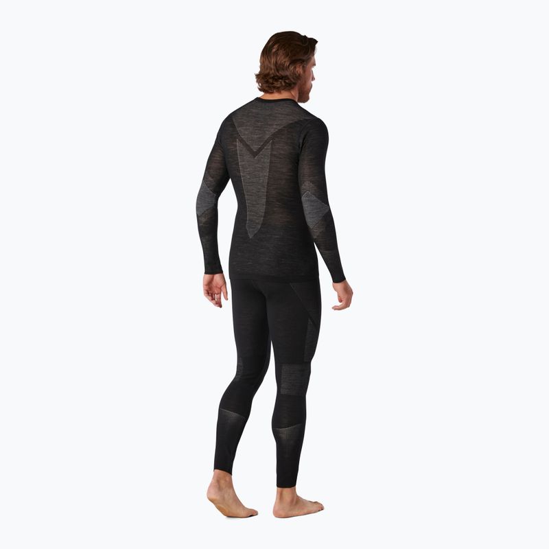 Vyriškas termoaktyvus džemperis Smartwool Intraknit Merino 200 Crew juoda/balta 6