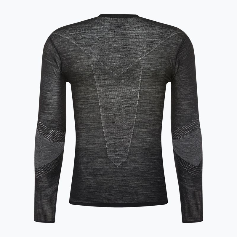 Vyriškas termoaktyvus džemperis Smartwool Intraknit Merino 200 Crew juoda/balta 2