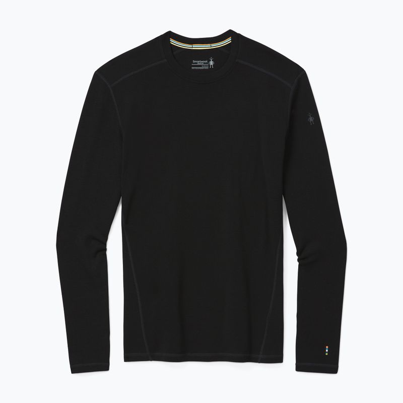 Vyriški termoaktyvūs marškinėliai Smartwool Merino Base Layer Crew Boxed juodi 5