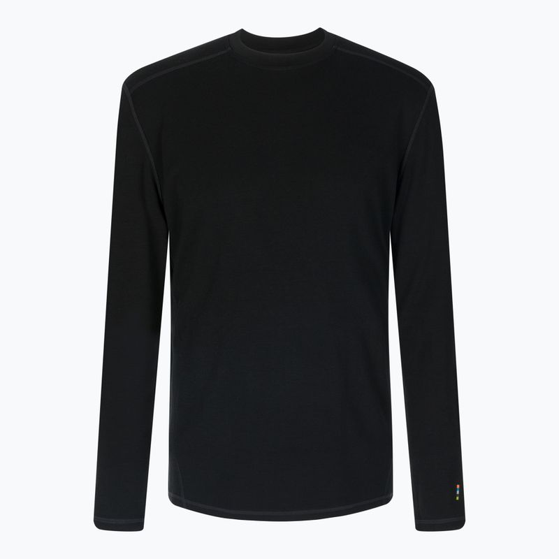 Vyriški termoaktyvūs marškinėliai Smartwool Merino Base Layer Crew Boxed juodi