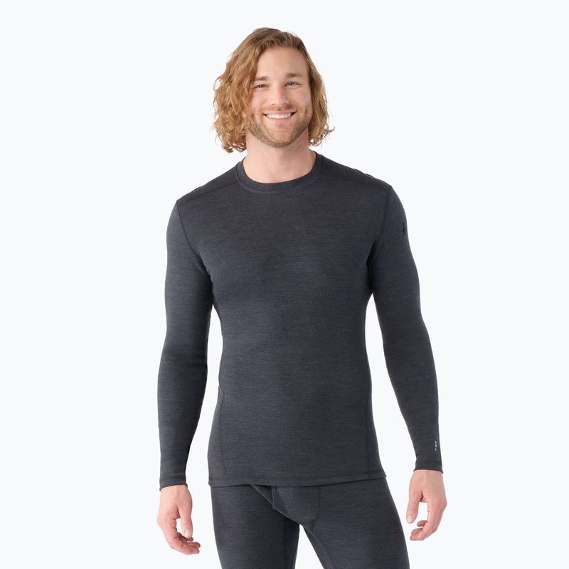 Vyriški termo marškinėliai Smartwool Merino 250 Baselayer Crew Boxed charcoal heather