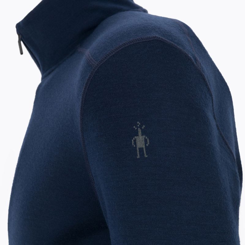 Vyriški Smartwool Merino 250 Baselayer 1/4 Zip termo marškinėliai su dėžute, tamsiai mėlyni 16356-092-S 4