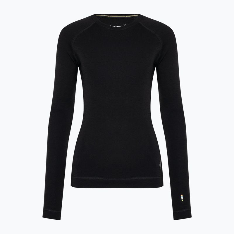 Moteriški termoaktyvūs marškinėliai Smartwool Merino 250 Baselayer Crew Boxed juodi 3