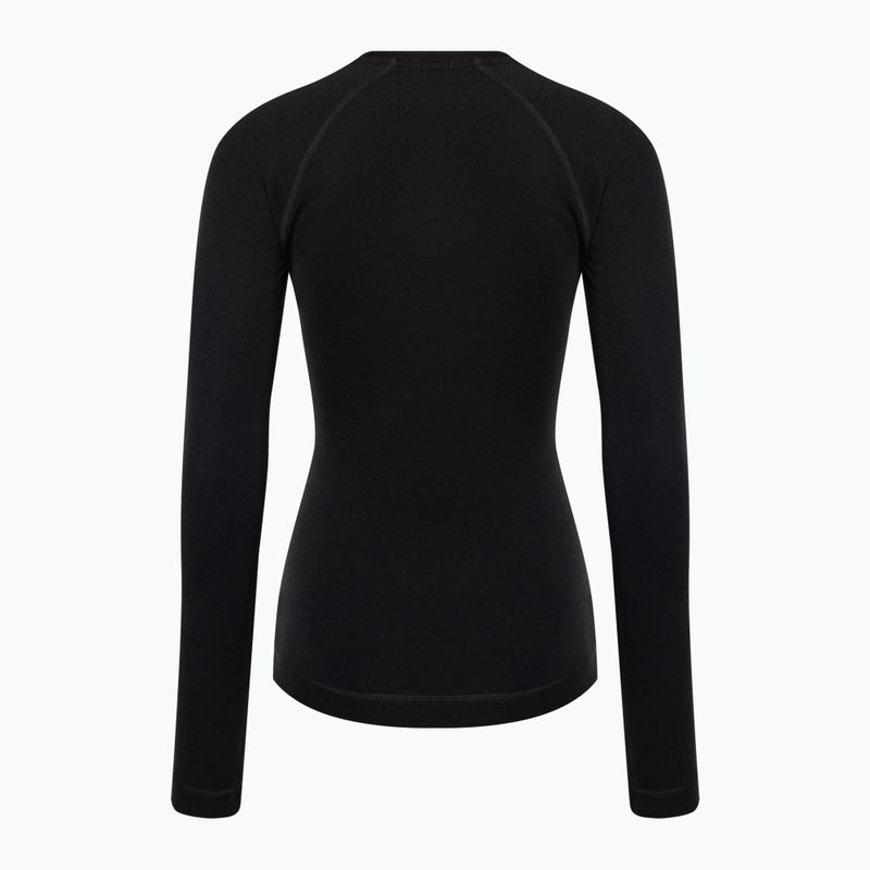 Moteriški termoaktyvūs marškinėliai Smartwool Merino 250 Baselayer Crew Boxed juodi 4