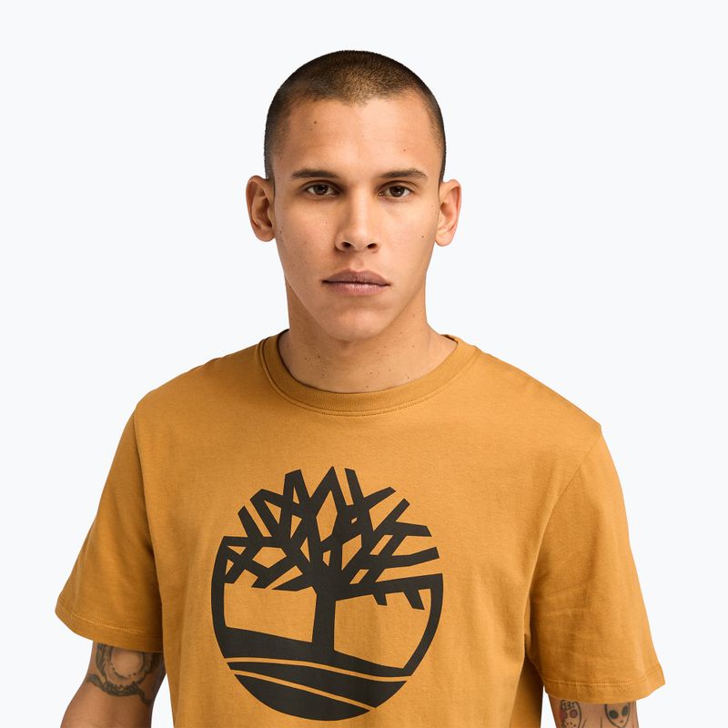 Vyriški marškinėliai Timberland Kennebec Tree Logo wheat boot 4