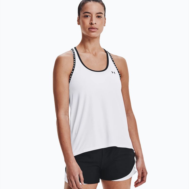 Under Armour Knockout Tank moteriški treniruočių marškinėliai balti 1351596 7