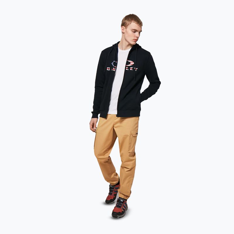 Vyriškas džemperis Oakley Bark 2.0 Hoodie FZ black/american flag 5