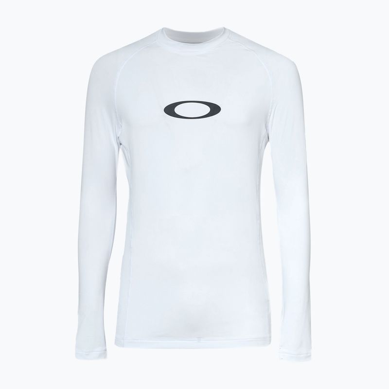 Oakley Ellipse Rashguard vyriški maudymosi marškinėliai balti FOA403767100 2