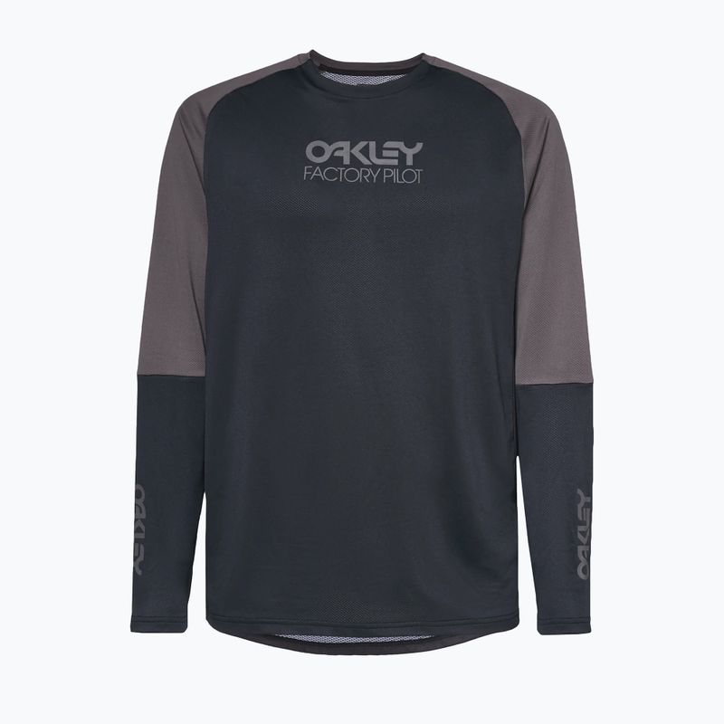 Oakley Factory Pilot Mtb LS II vyriški dviratininko marškinėliai juoda/pilka FOA404497 5