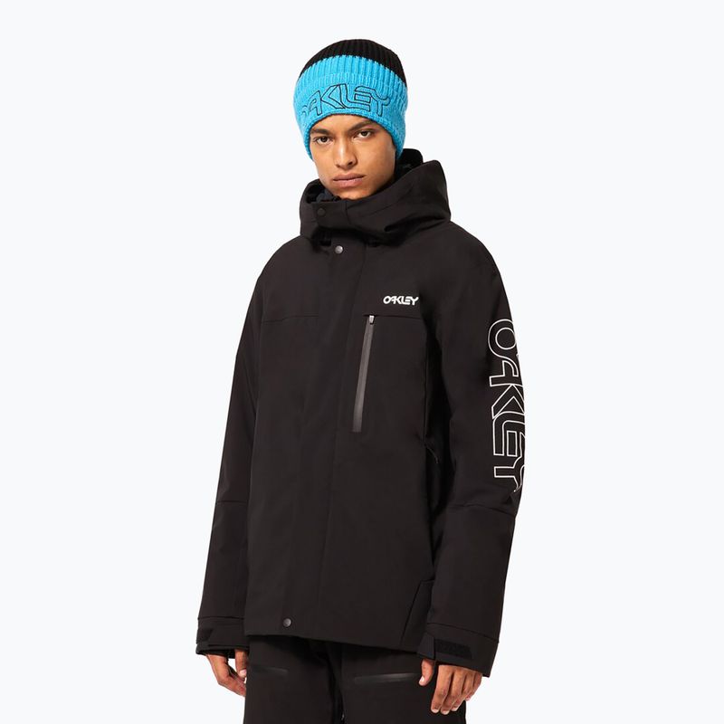 Vyriška snieglenčių striukė Oakley TNP TBT Insulated black/white logo