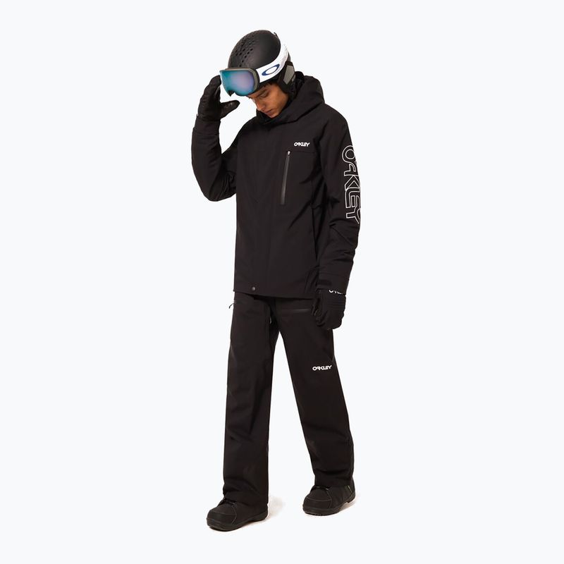 Vyriška snieglenčių striukė Oakley TNP TBT Insulated black/white logo 3
