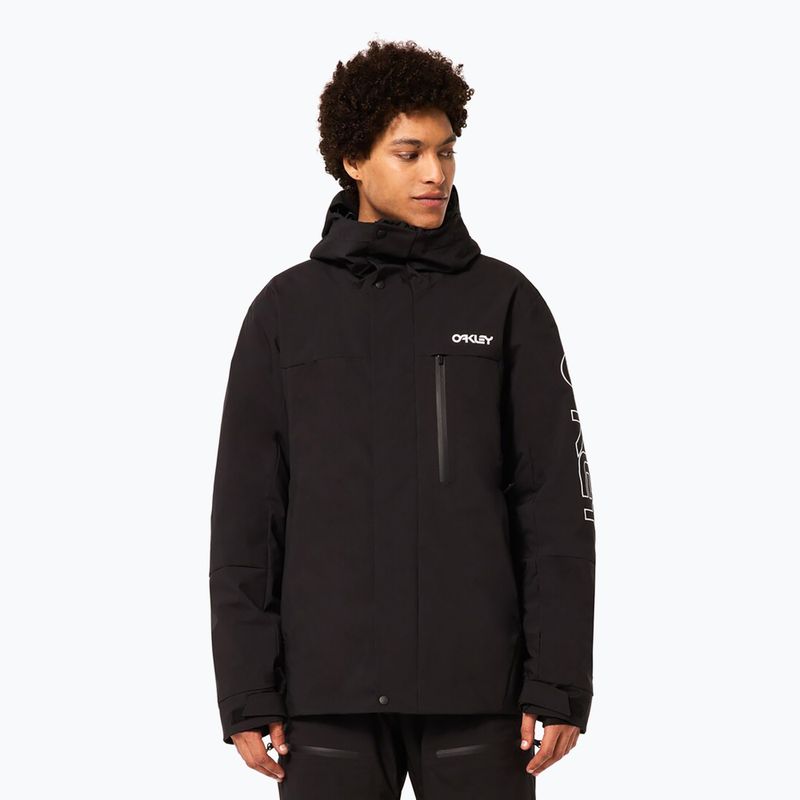 Vyriška snieglenčių striukė Oakley TNP TBT Insulated black/white logo 4