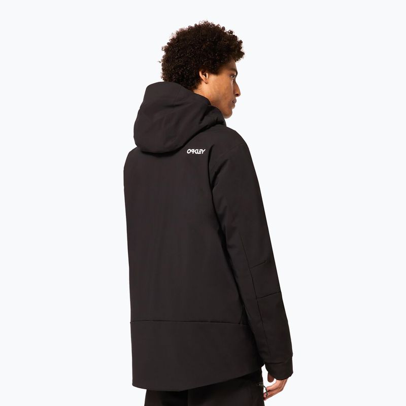 Vyriška snieglenčių striukė Oakley TNP TBT Insulated black/white logo 6