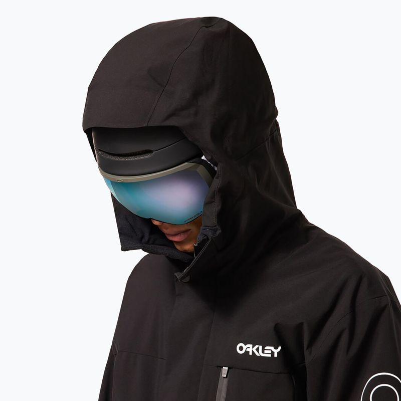Vyriška snieglenčių striukė Oakley TNP TBT Insulated black/white logo 12