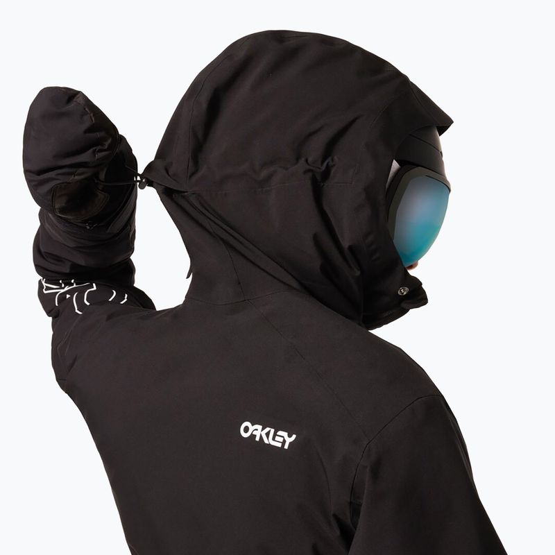 Vyriška snieglenčių striukė Oakley TNP TBT Insulated black/white logo 13