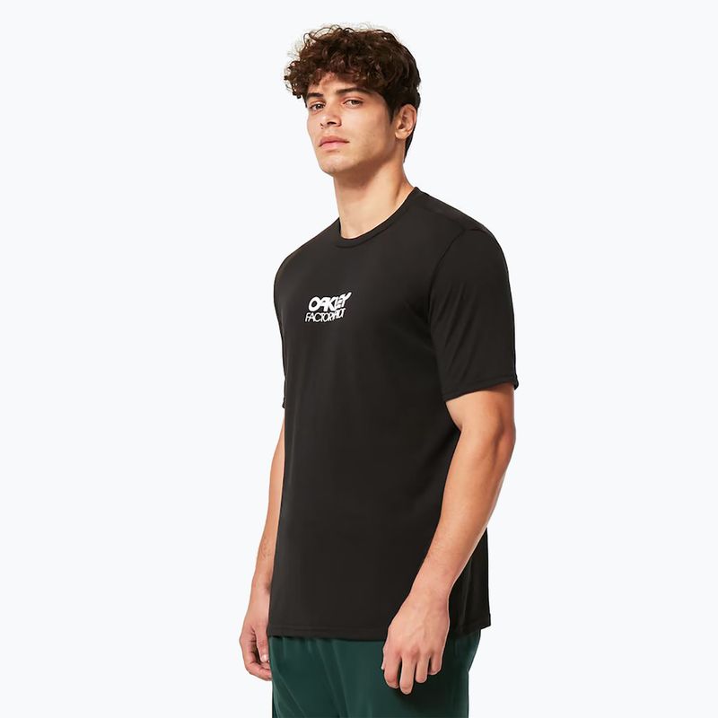 Vyriški dviratininkų marškinėliai Oakley Factory Pilot Ss Tee black FOA404507 2