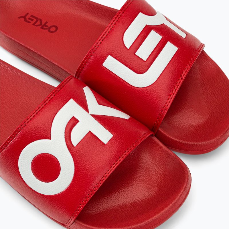 Oakley vyriškos B1B Slide 2.0 šlepetės raudonos FOF100424465 7