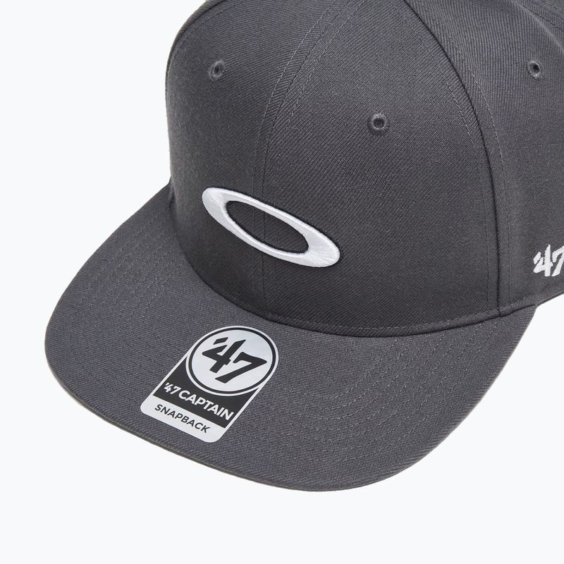Vyriška kepuraitė su snapeliu Oakley 47 B1B Ellipse uniform grey 3