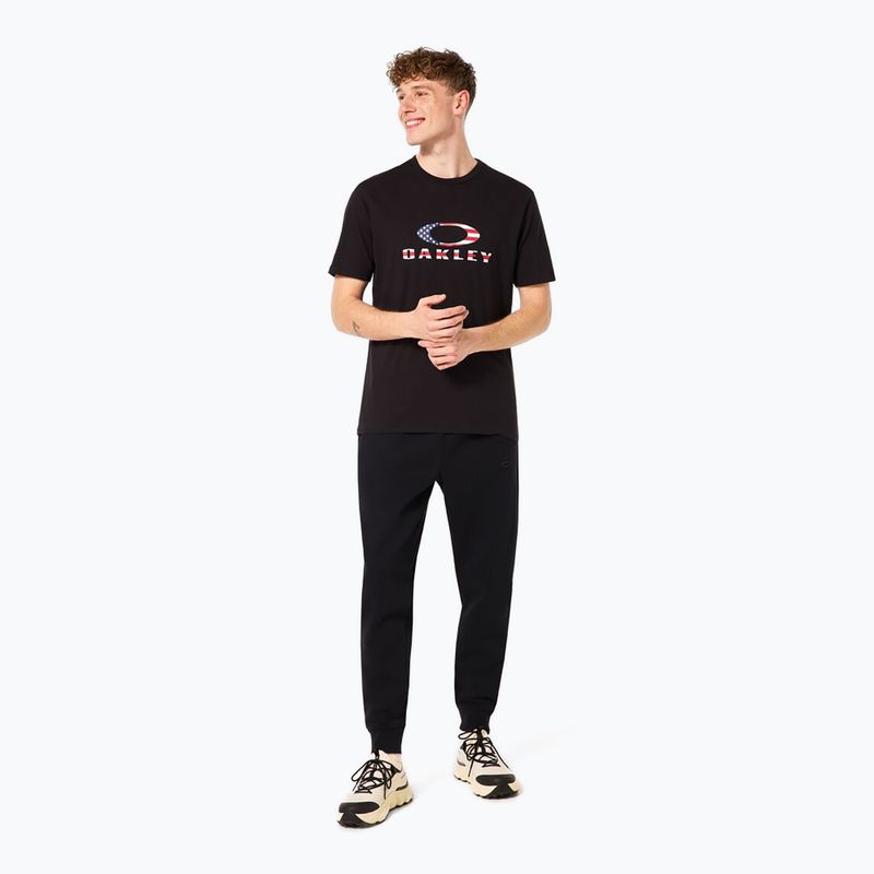 Vyriški marškinėliai Oakley O Bark 2.0 black/american flag 2