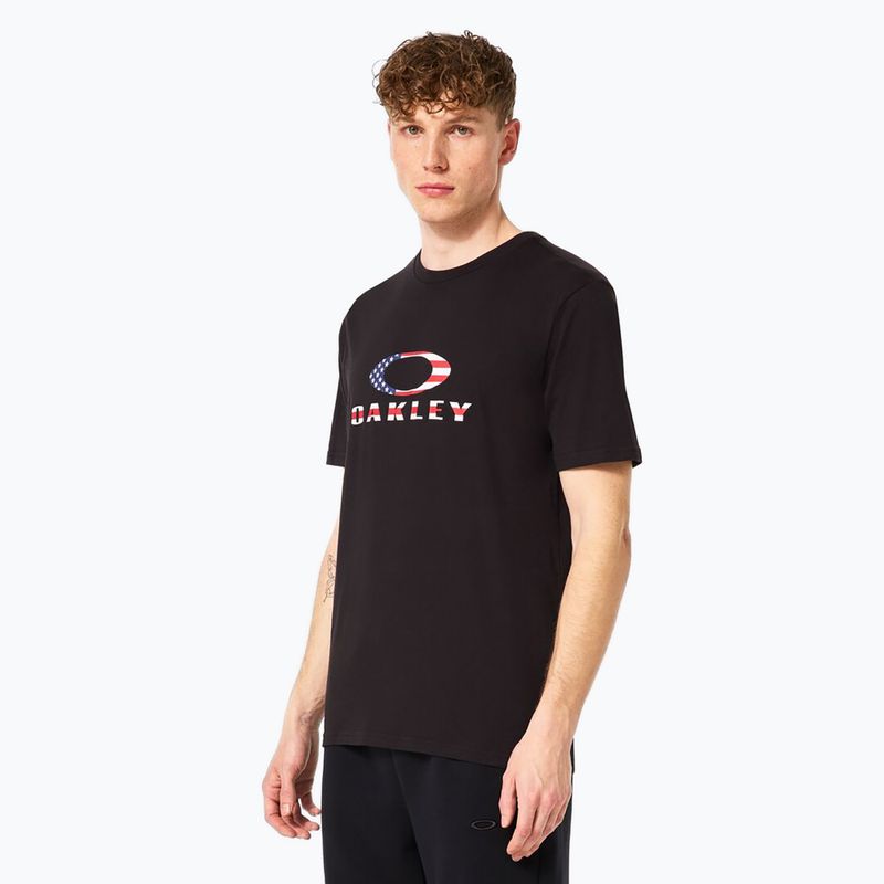 Vyriški marškinėliai Oakley O Bark 2.0 black/american flag 4