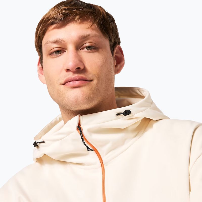 Vyriška "Oakley TNP Nose Grab Softshell" striukė su gobtuvu arctic white/soft orange 4