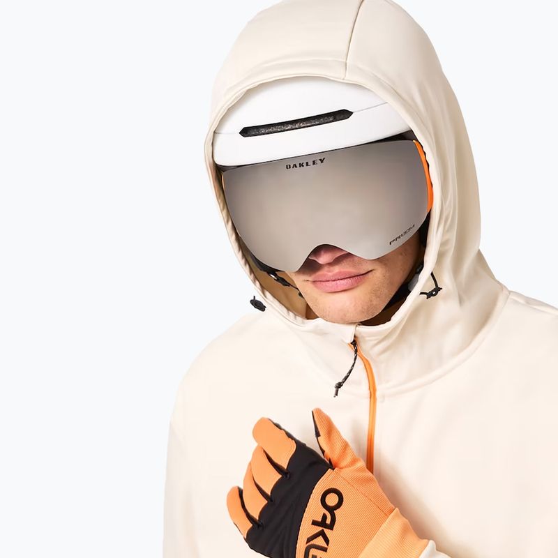 Vyriška "Oakley TNP Nose Grab Softshell" striukė su gobtuvu arctic white/soft orange 11