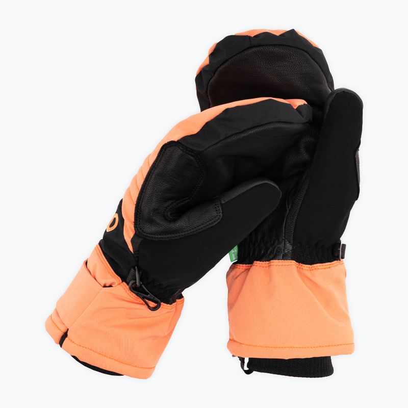 "Oakley B1B Mittes" minkštos oranžinės snieglenčių pirštinės