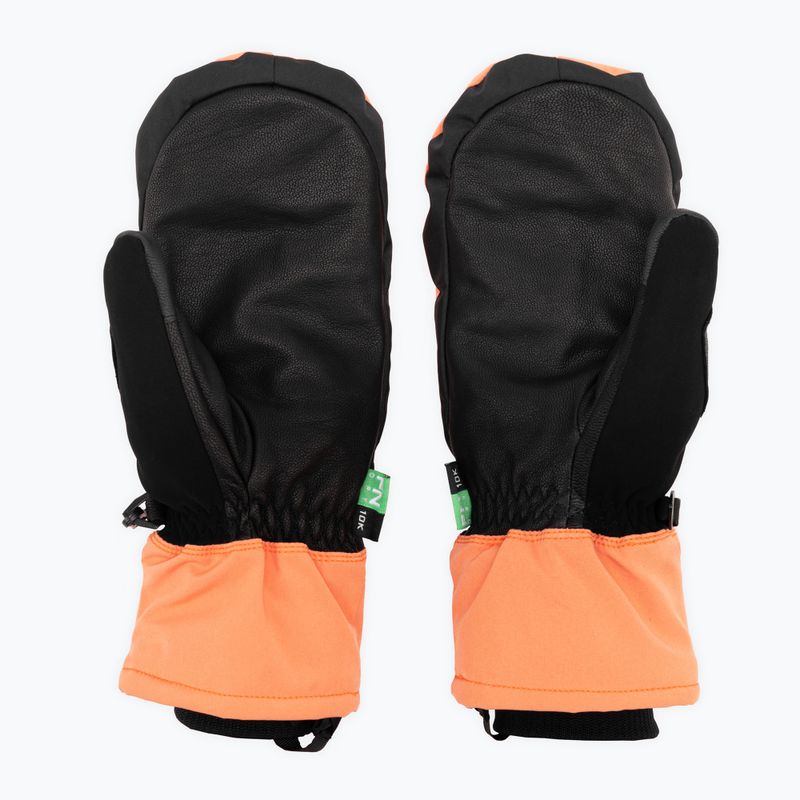 "Oakley B1B Mittes" minkštos oranžinės snieglenčių pirštinės 2