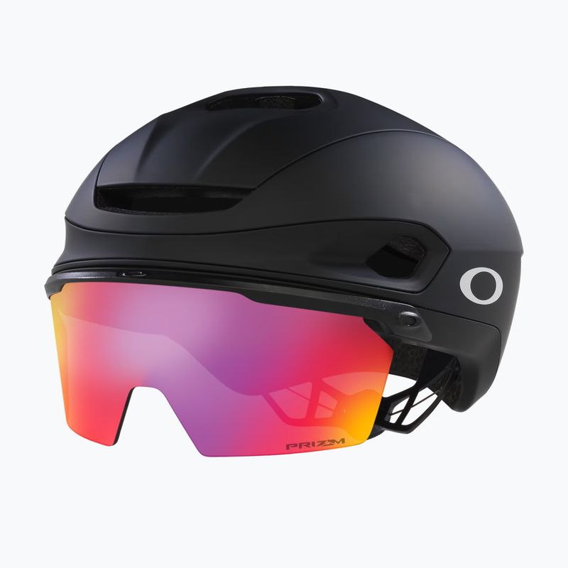 "Oakley Aro7 Road" matinis juodas/prizm kelių dviračių šalmas
