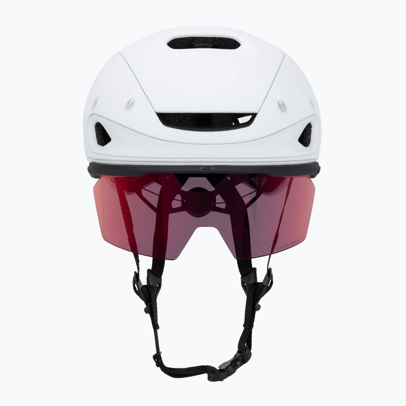 Oakley Aro7 Road matinis baltas/prizm kelių dviračių šalmas 2