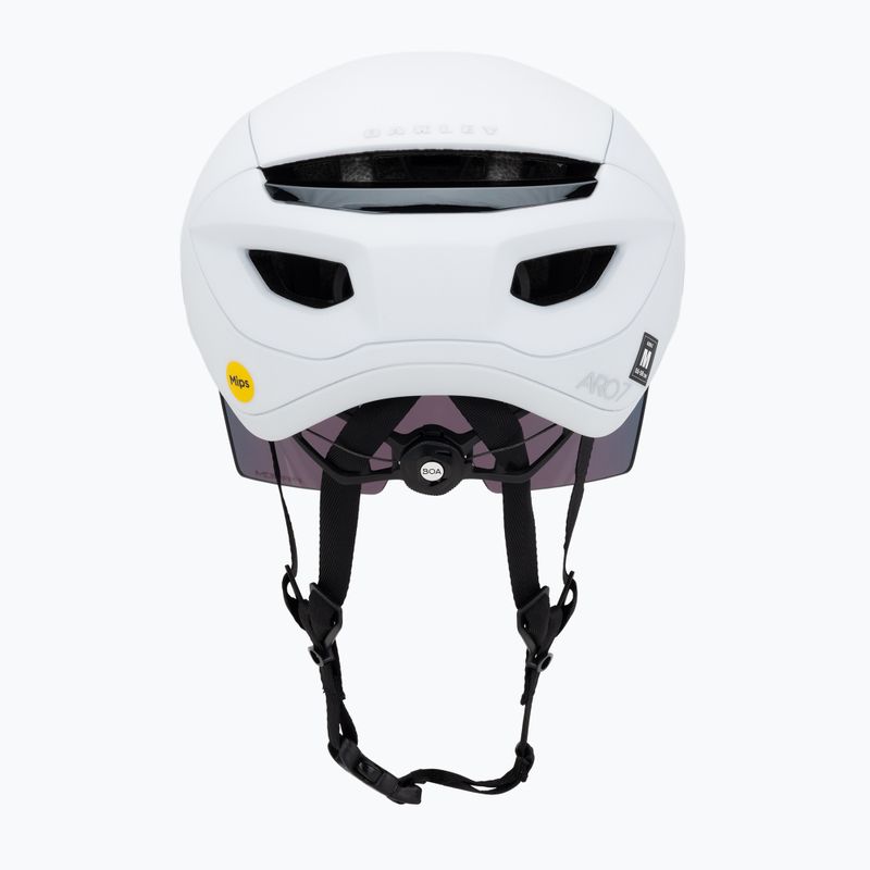 Oakley Aro7 Road matinis baltas/prizm kelių dviračių šalmas 4