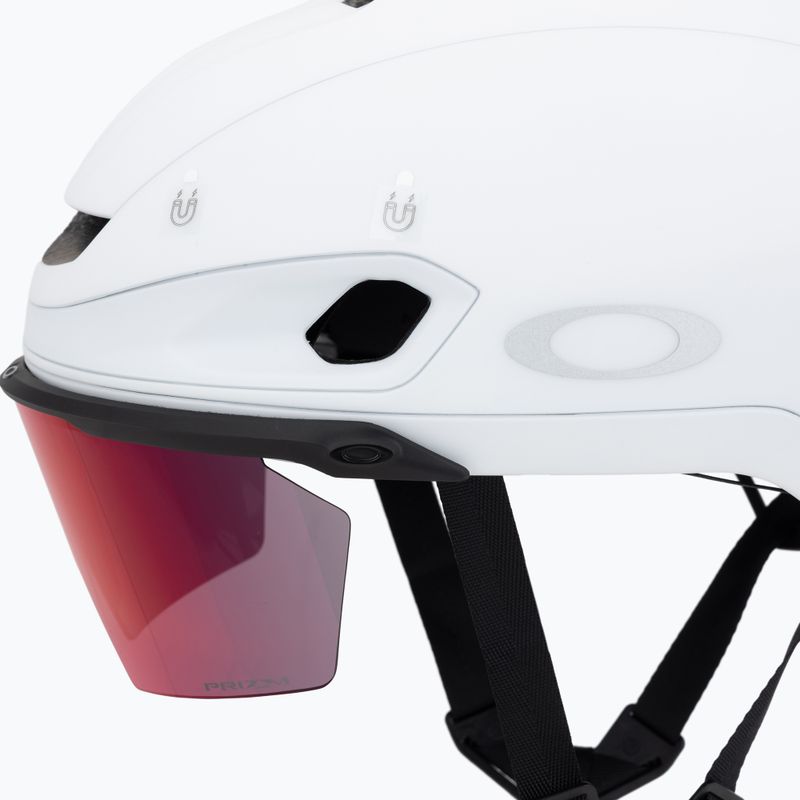 Oakley Aro7 Road matinis baltas/prizm kelių dviračių šalmas 7